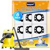KEEPOW KFI 357 - Sacchetti per aspirapolvere Kärcher WD 2 Plus, WD 3, in pile, per aspirapolvere Karcher WD3 S KWD 1, 2, 3, MV 3, SE4001, SE4002, confezione da 6