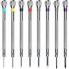 Plstod 8 Pz Cacciaviti Precisione, Set Cacciaviti, Cacciavite per Occhiali, Set Cacciaviti Professionali 0.6-1.6 mm, Cacciaviti Orologiaio Professionali, per Occhiali Orologi Gioielli e Elettronica