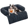 Feandrea FluffyHug Cuccia Divano per Cani di Peluche, Tappeto Copridivano per Animali, XL, per Cani di Taglia Meida e Grande, 110 x 95 x 18 cm, Grigio Scuro PGW223G02
