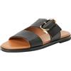 Geox D Naileen A, Sandali Piatti Donna, Nero, 36 EU