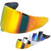 VCOROS Visiera Casco,Visiera a Lente Integrale,Sostituzione della Visiera della Lente del Casco del Parabrezza del Motociclo per Shoei Z8 NXR2 RF1400 CWR-F2 (Rosso cromo)
