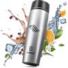 TAVIALO Tazza Termica 460ml. Borraccia Thermos Caffé Mug Termico Argento | Bottiglia Bevande Calde Fredde · Senza BPA · Doppia Parete in Acciao Inox · Isolamento Caldo 12H - Freddo 24H · Pratico Tappo