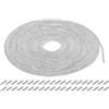 QUARKZMAN 4mm x 10m Corda Tubolare Strass Corda Cristallo Catena Strass Cristalli per Decorazione Fai Da Te Cucire Scarpe Maglioni Pantaloni Ginnastica, Argento, con Aghi