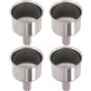 GORGECRAFT 4pz Imbuto in Acciaio Inox 5x4cm Piccolo Imbuto per Barattolo di Olio da Cucina in Metallo Multiuso Contenitori per Spezie e Liquidi Ricaricabili Imbuti per Bottiglie in Miniatura Oli