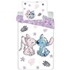 Jerry Fabrics Disney Lilo e Stitch - Set biancheria da letto con copripiumino, motivo: Stitch & Angel, 140x200+70x90 cm