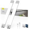 LROLTEF Luce LED Sottopensile Cucina - 40CM 2200mAh Luci con Sensore di Spostamento Manuale & Sensore di Movimento - Armadio Lampada Dimmerabile per Cucina Scale Soggiorno Camere da Letto | 2 Pezzi