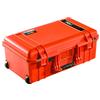 PELI 1535 Air Trolley Protettivo Leggero per Attrezzatura Fotografica, Impermeabile e resistente alla polvere, 27L di Capacità, Fabbricato in USA, Senza Schiuma, Colore: Arancione