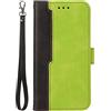 Jeelar NEINEI Cover per Samsung Galaxy A53 5G Custodia,Flip Case Portafoglio in PU Pelle con [Slot per Schede][Magnetico][Attività Commerciale],Telefono Libro Custodie,Verde