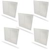 Amig - Confezione da 5 griglie quadrate in alluminio| Griglie di ventilazione per uscita d'aria | Ideale per soffitto di cucina e bagno | Misure: 300 x 300 mm | Colore: Bianco