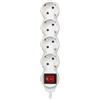 Simon brico basicline - Base 4 messa a terra+interruttore +cavo 1,5m 3g1 bianco borsa risvolto