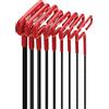 Eklind 53168 - Chiave a brugola esagonale con impugnatura ammortizzata, 8 pezzi, SAE, misure 3/32-1/4 (albero da 15,2 cm)