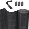 WOLTU Canniccio PVC Frangivista giardino 500x80 cm, recinzione Schermi Divisori Resistente ai raggi UV Resistente alle Intemperie, protettivi per giardino, balcone, terrazza, Grigio