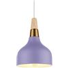 PETITES ECREVISSES Lampadario a Sospensione Moderno Lampadario da Soffitto Industriale Retro Lampade a sospensione Metallo e Legno Lampadario E27 per Cucina Sala da Pranzo Cucina Caffè (Viola)