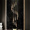 ZenithBeam Lampadario di cristallo moderno a 18 luci Lampadario dimmerabile a LED in oro Plafoniere a bolle di cristallo Soggiorno Hall Lampadari per scale da 90 W