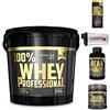 Multi Marca 100% whey Professional proteine del siero di latte Gold's Nutrition 5 kg Stracciatella + Bcaa 100 cpr e Creatina 100g + Shaker 700 ml + Omaggi scitec o gold's