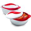 Pinnacle Casseruola isolata con coperchio da 1,5 qt. Scaldavivande per pentola calda, ottima ciotola termica per zuppa/insalata, contenitore per alimenti caldi in acciaio inox, miglior set regalo per