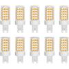 ZFQ Lampadine LED G9 10W, 1000LM Equivalente 100W Alogena, Bianco caldo 3000K, 220-240V, Non Dimmerabile, Risparmio energetico, Angolo Di Fascio Di 360 °, 10 Pezzi