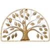 DRW Ornamento da parete di un albero di metallo in oro 61x5,5x41 cm