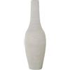 DRW Vaso da pavimento in ceramica bianco opaco 25x25x80 cm