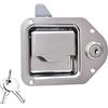 WANGCL Cassetta degli attrezzi per camion in acciaio inossidabile Serratura a pagaia Maniglia di ricambio Rimorchio Cassetta degli attrezzi RV Maniglia Latch 4-3/8 x 3-1/4 collocazione Due chiavi