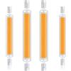 Generico Lampadine R7S LED 118mm Dimmerabile, Lampada LED 118mm 20W R7S Sostituisce Alogena 200W J118, 2000LM, Lampadina LED R7S 118mm Luce Caldo 2700K, Doppia Estremità COB Luce Lineare Proiettore, 4 pezzi
