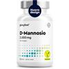Gloryfeel D Mannosio Puro 2000mg, 180 Capsule, Integratore Cistite, 100% Naturale, Integratore di prima Qualità per Benessere, 100% Vegan, senza Additivi