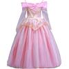ELSA & ANNA Abito da principessa per bambina - Costume da bambina congelata - Abito da principessa per bambina per feste, compleanni, travestimenti e Halloween - Abito da principessa - Età 3-4