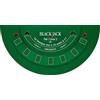 MTJ® Tappeto da casinò Black Jack 140 x 70 cm, in neoprene jersey prodotto in Francia (verde)