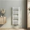 Heilmetz Termoarredo Bagno 1000x400mm, Scaldasalviette Bagno, scaldasalviette termoarredo, Scalda Asciugamani da Parete 1/2, Attacco Centrale, Interasse 50, Bianco