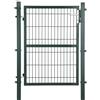 SONGMICS Cancello da Giardino, Cancelletto da Giardino, Acciaio Zincato con Serratura, Porta di 106 x 125 cm (L x H), Tubo Rettangolare, Cancello per Recinzione, Verde GGD175L
