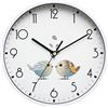 KSYOU 8 Pollice Rotondo Orologio Da Parete Silenzioso e Non Ticking Retro Orologio Da Parete Operato per Soggiorno Camera da letto Cucina Bambini Camera (20 cm 8 pollici), Bianco