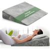 WELL B4 Cuscino antireflusso adulto da Lettura con Memory Foam - sollevatore ergonomico, a cuneo per letto e divano per gambe e Schiena, cuscino neonato, cuscino reflusso gastroesofageo