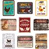 Wernnsai Targhe da giardino vintage con scritta Welcome to Our Coop, 9 pezzi, decorazione da parete per porte di fattoria