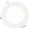 JANDEI - Faretto LED Rotondo a Pannello Extra Piatto, Illuminazione 9W, Interni per Ufficio, Corridoi, Casa, Officina (bianco freddo 6000K), alimentatore incluso