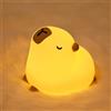 Refluxe Lampada Notturna Capybara, Lampada LED Animale in Silicone Touch, Lampada da Notte Dimmabile con Timer, Lampada da Comodino Ricaricabile, Decorazione per Camera, Regalo per Bambini e Bambine(Capybara)