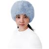 Lina & Lily Fascia Donna Invernale in Pelliccia Sintetica Pelo Lungo (Azzurro)