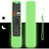 CTRLBETTER Custodia per Telecomando in Silicone Compatibile Con Sony TV RMF-TX500E RMF-TX520U RMF-TX600E RMF-TX621E RMF-TX500P Telecomando Vocale Copertura Protettiva Antiurto Con Verde Fluorescente e Cordino