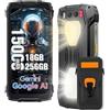 Blackview BV7300 Rugged Smartphone Android 14, 800LM Luce LED, 18GB+256GB/2TB, 6.67 HD+700 nit Cellulare Antiurto, 15000mAh/45W Telefoni Cellulari, 50MP+20MP Visione Notturna, Dual SIM 4G/NFC/GPS