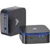 NiPoGi AK1 PRO Mini PC W-11 Ιntel N5105 di 11a generazione(fino a 2,9 GHz), 8GB DDR4 256GB ROM con doppio display,4K HD,Dual WiFi,BT4.2, Micro desktop computer