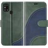 BoxTii Cover per Galaxy M31, Custodia in PU Pelle Portafoglio per Samsung Galaxy M31, Magnetica Cover a Libro con Slot per Schede, Verde