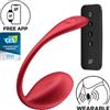 Partner,Satisfyer Shiny Petal Rosso Con Telecomando e App Per Punto G