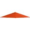 Outsunny Tetto di Ricambio 3x3m Telo Sostitutivo per Gazebo da Giardino in Poliestere con Foro di Ventilazione Arancione|Aosom