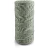 Netuno 1x corda macramè colorata verde salvia 3 mm 100 m corda cotone singola ritorta corda naturale colorata per macramè filo singolo macramè cordoncino colorato filato gomitolo cotone uncinetto