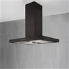 Silverline 4110 DROP CONTROL Cappa ad isola cm. 90 Anticondensa Mod. SLCA4110NE / 4110.9.733.04 - Finitura Nera