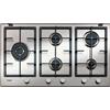 WHIRLPOOL GMAL 9522IXL - GMAL9522/IXL Piano cottura Gas larghezza 86 cm Finitura Acciaio Inox iXelium - 5 Fuochi - Griglie in Ghisa - Nuove manopole Multivel Flame 9 livelli di fiamma