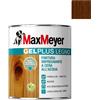 FINITURA IMPREGNANTE A CERA ALL'ACQUA NOCE SCURO 0,750 LT Gel plus legno Max Mayer