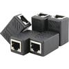 SeKi Connettore LAN RJ45 schermato; connettore per cavo Ethernet patch ethernet, adattatore LAN per cavo LAN, cavo di rete, rete Coupler per Cat 8, Cat7, Cat6a, Cat5e, Cat5