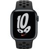 Apple Watch Nike Series 7 Alluminio 41 mm (2021) | GPS | Mezzanotte | Cinturino Sport nero