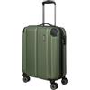 travelite trolley d'imbarco valigia per bagagli a mano, 4 rotelle, espansione a libro, CITY, trolley a guscio rigido piccolo, 55 cm, 40 - 45 litri