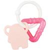 Nattou Sonaglio dentizione in silicone rosa con gel rinfrescante 10 cm - nattou